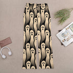 Ghost-print Halloween pants flat-lay view