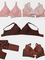 Women's Wireless Seamless Deep V Bra – Soft Support & Removable Pads