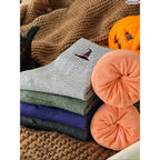 Viral Cute Halloween Socks for Women,5 Pairs Cozy Novelty Crew Socks Set