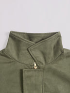 Women's Ultra-Loose Faux Suede Bomber Jacket