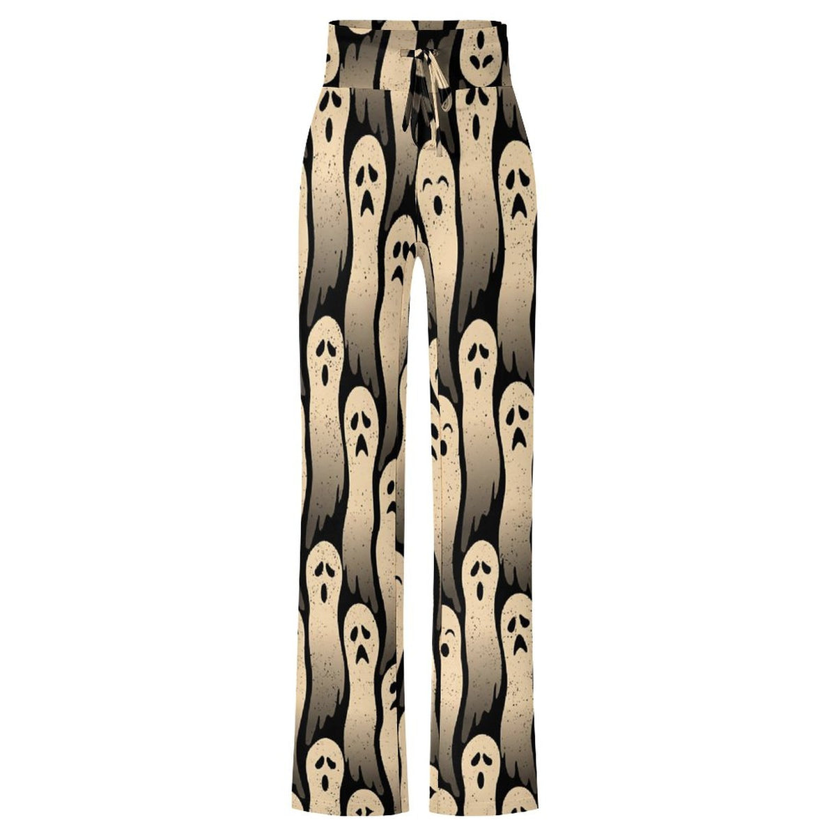 Black and cream ghost-print pants product view
