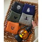 Viral Cute Halloween Socks for Women,5 Pairs Cozy Novelty Crew Socks Set