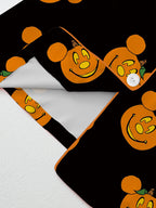 Women's Halloween Cartoon Print Pajama Set