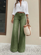Women's Vintage Washed Wide Leg Jeans