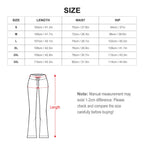 Complete S to 3XL size guide for Ghost Parade pants