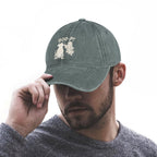 BOO-P Halloween dog and ghost graphic baseball cap product view 4