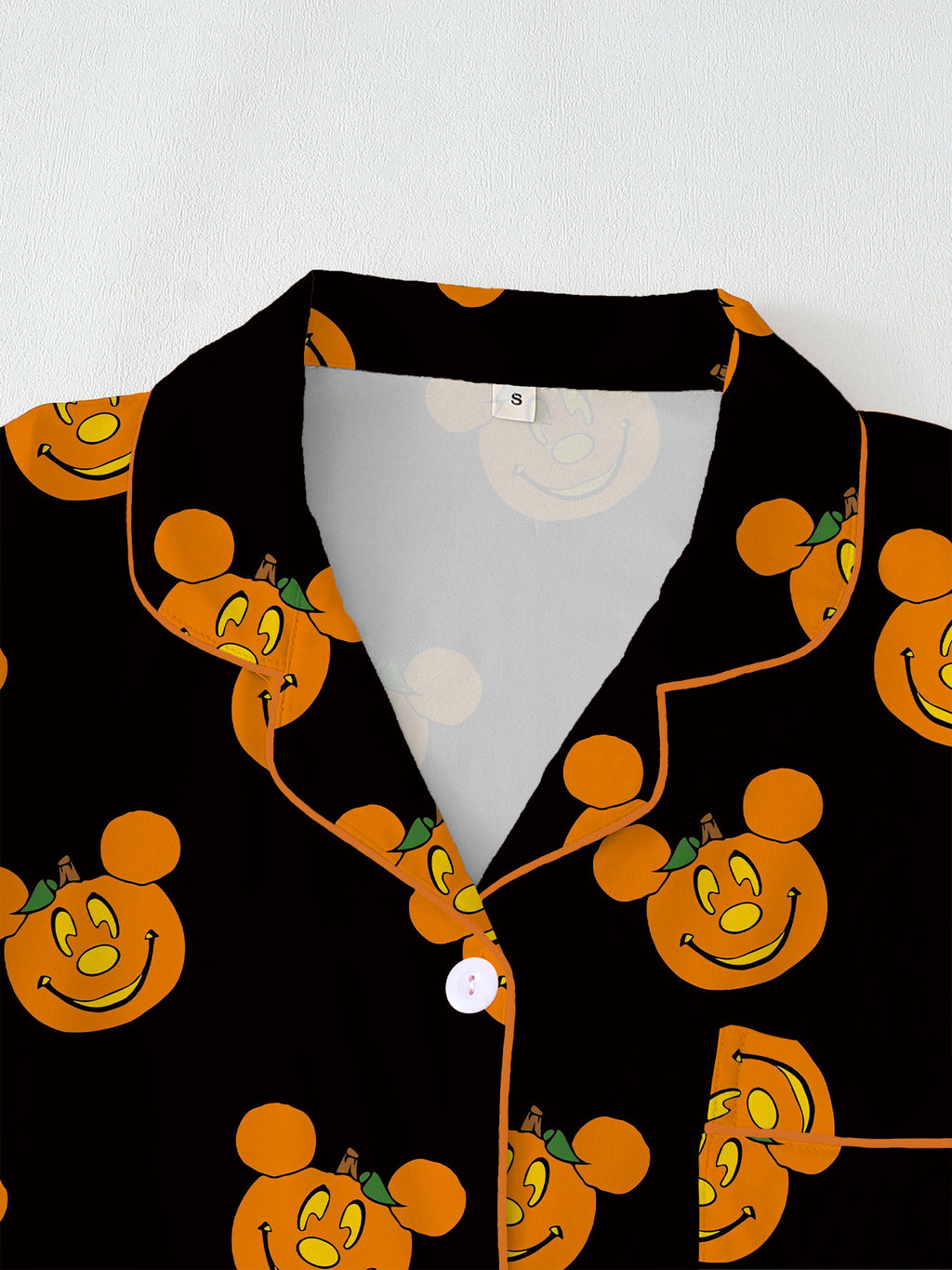 Women's Halloween Cartoon Print Pajama Set