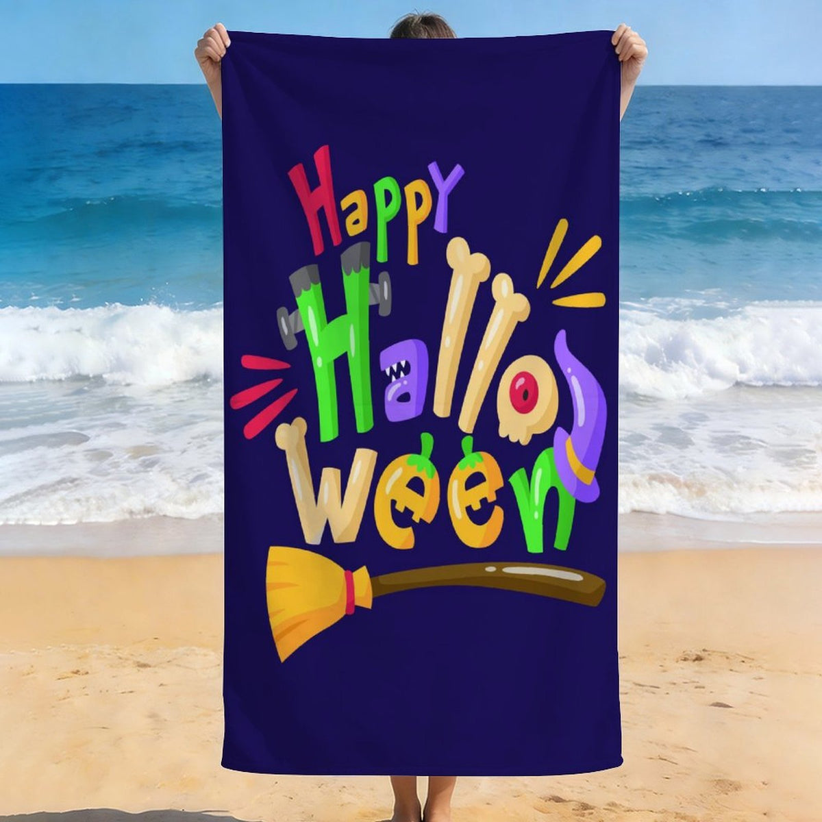 Personalised Photo Beach Towel – Create Your Own Happy Summer Style