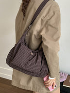 Nari Ruched Cloud Hobo Shoulder Bag - Green