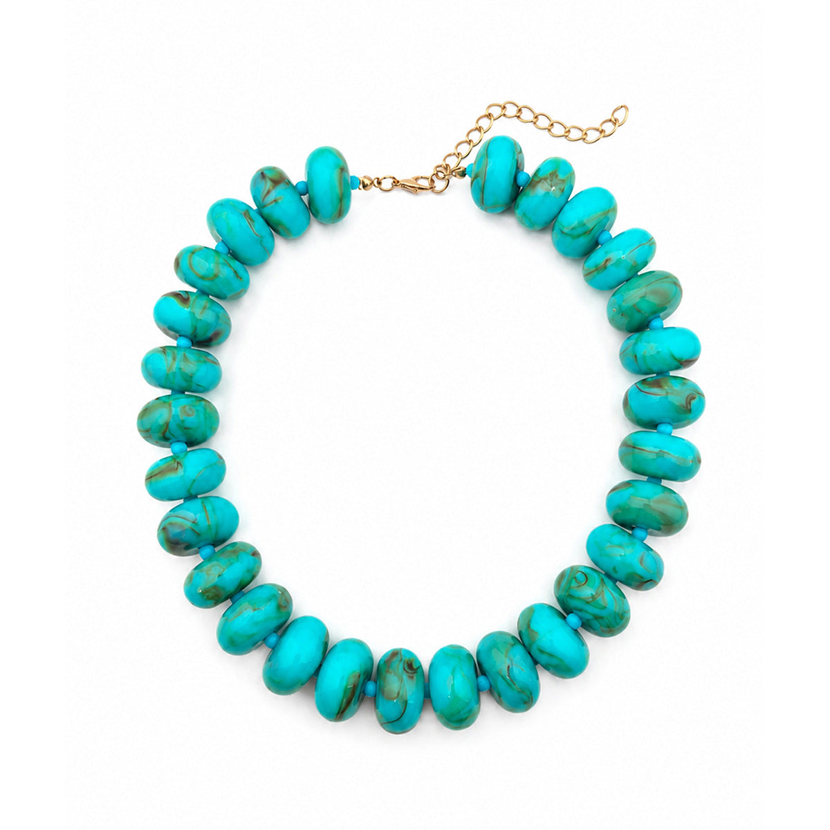 Geometric Acrylic Beaded Choker Necklace