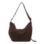 Sienna Leopard-Texture Faux-Suede Hobo Shoulder Bag - product detail 2