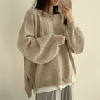 Marlow oversized lantern-sleeve knit sweater product view 18