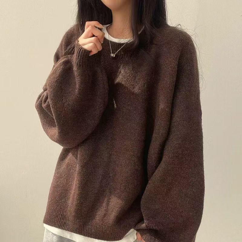 Marlow oversized lantern-sleeve knit sweater product view 23