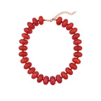 Geometric Acrylic Beaded Choker Necklace