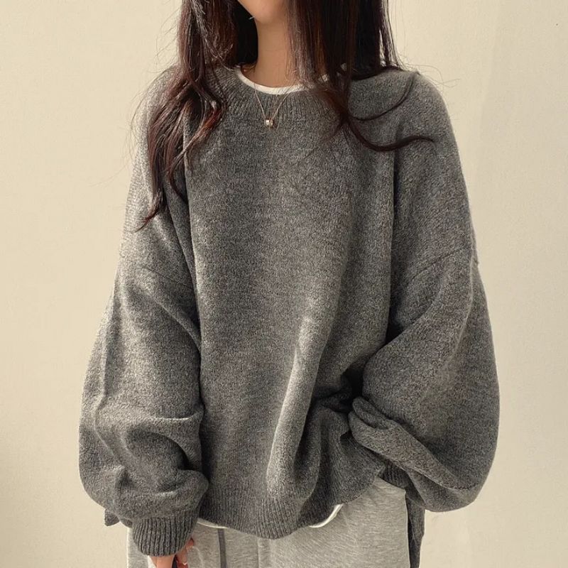 Marlow oversized lantern-sleeve knit sweater product view 6