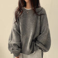 Marlow oversized lantern-sleeve knit sweater product view 6
