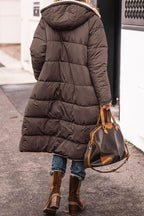 Avery Reversible Long Hooded Puffer Coat – product view 12