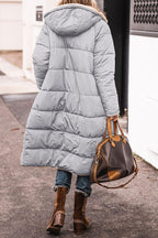 Avery Reversible Long Hooded Puffer Coat – product view 6