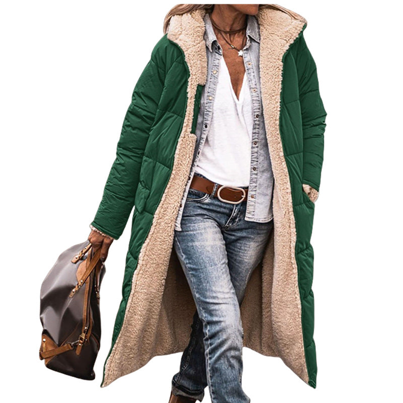 Avery Reversible Long Hooded Puffer Coat – product view 5