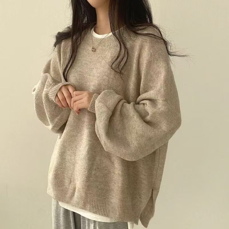 Marlow oversized lantern-sleeve knit sweater product view 7