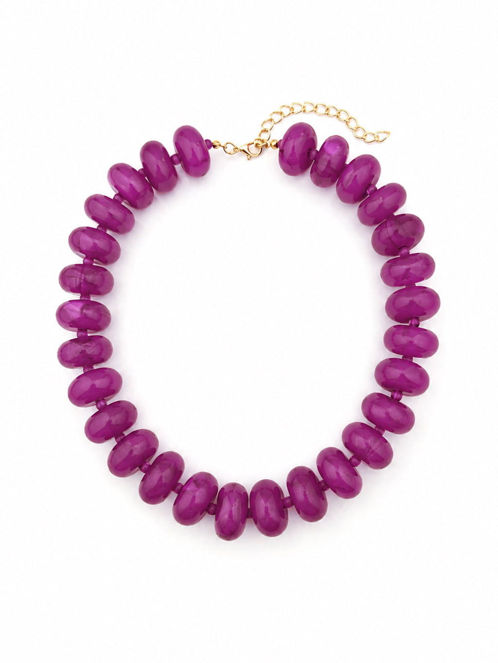 Geometric Acrylic Beaded Choker Necklace