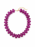Geometric Acrylic Beaded Choker Necklace