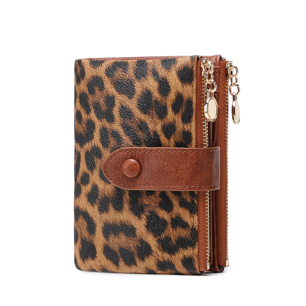 Elara Compact Tri-Fold Double-Zip Wallet product detail 43