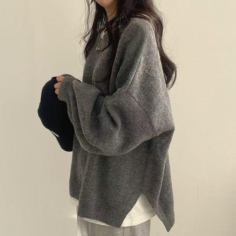 Marlow oversized lantern-sleeve knit sweater product view 15