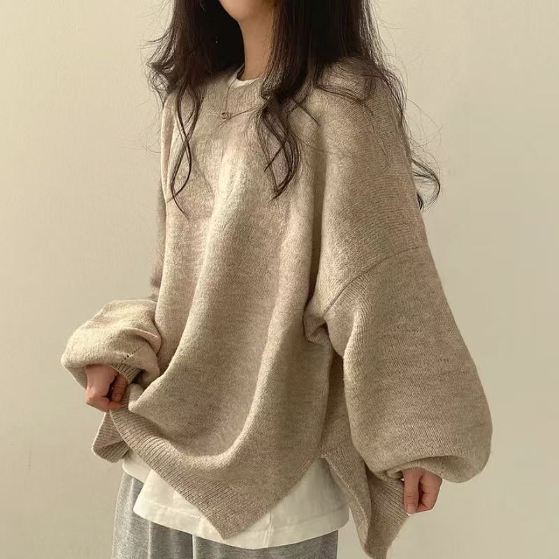 Marlow oversized lantern-sleeve knit sweater product view 17