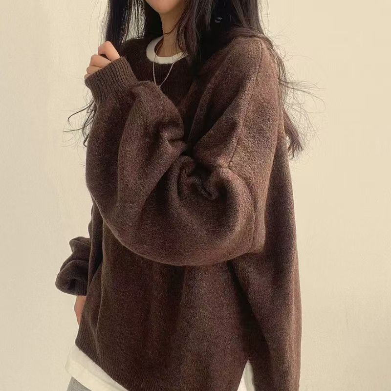 Marlow oversized lantern-sleeve knit sweater product view 22