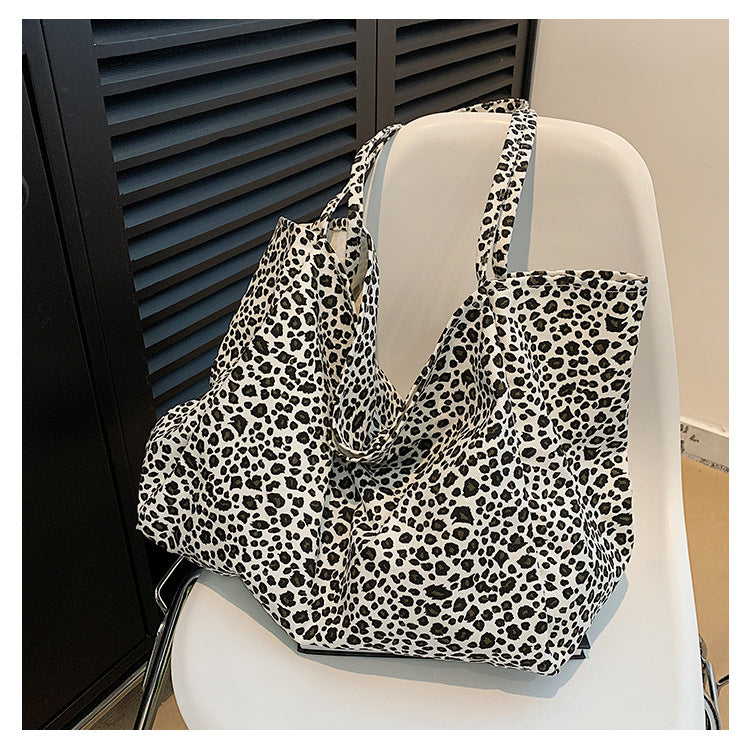 Marlow Oversized Leopard Canvas Tote Bag product detail 52