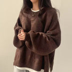 Marlow oversized lantern-sleeve knit sweater product view 8