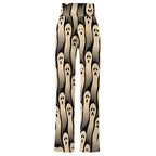 Women's Halloween ghost trousers full-length front view