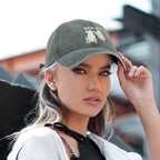 BOO-P Halloween dog and ghost graphic baseball cap product view 6