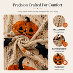 Women's Halloween Loose Fit Batwing Knit Sweater
